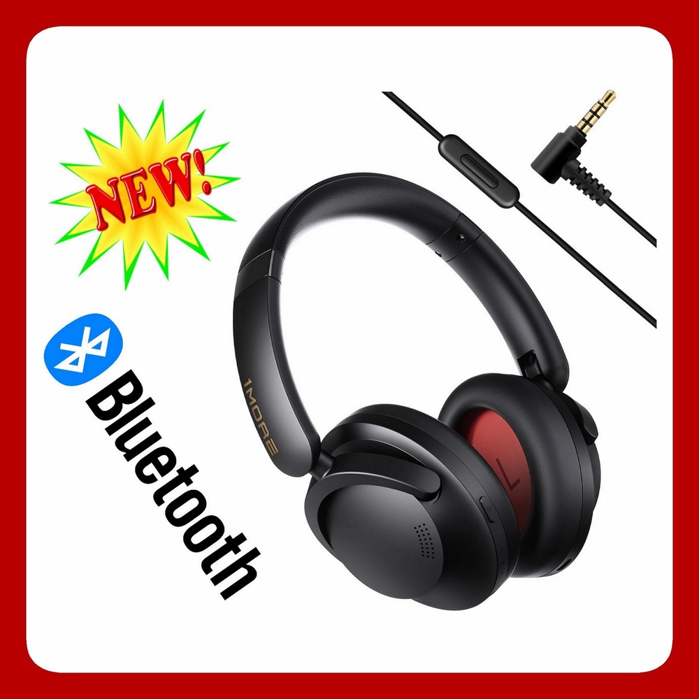 1MORE SonoFlow-Pro Over Ear Bluetooth Noise Cancelling Headphones Black New